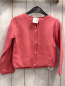 Preview: sergent major Strickjacke Gr. 116  himbeere Lochmuster leicht gefüttert