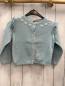 Preview: Alana Strickjacke Gr. 104  hellblau Blumen