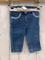 Preview:  Caprihose Gr. 98  blau Jeans Gürtelband Bund verstellbar