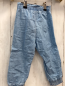 Preview:  Hose Gr. 86  blau gestickte Schmetterlinge Gürtelband