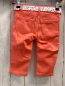 Preview:  Caprihose Gr. 104  aprikit weißes Gürtelband Blumen Bund verstellbar