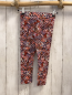 Preview: H&M Leggings Gr. 104  schwarz bunte Blumen Bund verstellbar