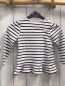 Preview:  Langarmshirt Gr. 92  weiß blaue Streifen Pailettenkirsche