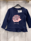 Preview:  Langarmshirt Gr. 74  blau rosa Igel Blumen