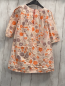 Preview: Vretbaudet  Kleid  Gr. 116  beige orange grau beige weiße Blumen + Blätter 