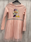 Preview: Sinsay  Kleid  Gr. 134  rosa Minnie Mouse + Daisy Duck Tüllüberrock silber Glitzergürtelband 
