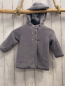 Preview: Obaibi  Strickjacke  Gr. 86  grau Strick Teddyfutter 