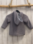 Preview: Obaibi  Strickjacke  Gr. 86  grau Strick Teddyfutter 