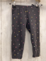 Preview: H&M  Caprileggings  Gr. 128  dunkelgrau bunte Herzen 