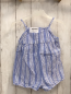 Preview: Zara  Playsuit  Gr. 86  hellblau weiße Streifen 