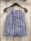 Preview: Zara  Playsuit  Gr. 86  hellblau weiße Streifen 
