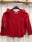 Preview: H&M  Langarmshirt  Gr. 122/128  rot Rüschen mit Lochstickerei