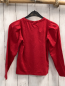 Preview: Zara  Langarmshirt  Gr. 122  rot dunkelgraue glänzende Schrift 