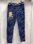 Preview: Frozen 2 Leggings  Gr. 98  blau goldene Blätter goldener Gitzerelsa-Kopf