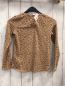 Preview: H&M Langarmshirt  Gr. 122  hellbraun schwarz braun leoprint 