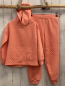 Preview: 2 tlg H&M  Pullover + Jogginghose  Gr. 134  orange Rauten 