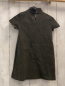 Preview: Zara  Kleid  Gr. 128  kiwi graue Zackensriefen 