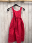 Preview: Vertbaudet  Kleid  Gr. 128  rot Saum mit Blumenstickerei 