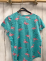 Preview: Abercrombie  T-Shirt  Gr. 158/164  türkis rosa Flamingos 