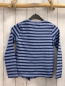 Preview: Staccato  Pullover  Gr. 104  blau hellblau Streifen Schmetterlinge mit Pailetten 