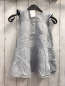 Preview: H&M Kleid  Gr. 92  grau hellgraue Streifen blauer Bommelbund 