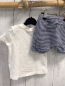 Preview: 2tlg  T-Shirt + Shorts  Gr. 68  weiß Möwe + blau weiße Streifen