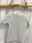 Preview:   T-Shirt Gr. 104  weiß grüne Streifen hae 