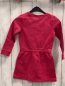 Preview: Salt & Pepper  Kleid  Gr. 104 pink Einhornkopf mit Glitzer Gürtelkordel mit rosa Troddeln 