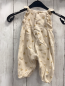 Preview: Zara  Jumpsuit  Gr. 68  beige ocker Blumen Rüschen 