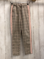Preview: Only Jogginghose Gr. 134  grau rosa schwarz kariert rosa Streifen Bund verstellbar