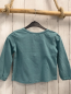 Preview: Okaidi Langarmshirt  Gr. 110  petrol  Blume mit Rosetten + Pailetten