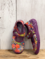 Preview: Superfit  Hausschuhe  Gr. 25  bunte Blumen lila Bund + Sohle 