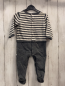 Preview: Jacadi  Overall Gr. 68  grau weißes Strickoberteil + grau 