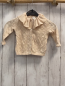 Preview: H&M  Strickjacke  Gr. 68  beige großer Kragen Lochmuster 
