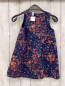 Preview: Friboo Kleid  Gr. 110  blau bunte Blumen 