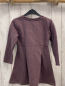 Preview:   Kleid  Gr. 110  aubergine Pilze rosa Punkte 