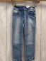 Preview:   Hose  Gr. 116  blau Jeans Bund verstellbar  silber Steine 