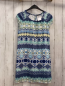 Preview: Marc O´ Polo  Kleid  Gr. 152  weiß gelbe hellblau mint Streifen mit Muster 