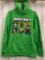 Preview: Minecraft  Pullover  Gr. 158/164  hellgrün Kapuze Figuren Schrift Bauchtasche 