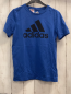 Preview: Adidas  T-Shirt  Gr. 146  blau schwarze Schrift + label