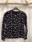Preview:   Langarmshirt  Gr. 146/152  schwarz Blumen 