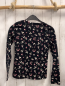 Preview:   Langarmshirt  Gr. 146/152  schwarz Blumen 