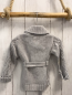 Preview: H&M  Strickjake  Gr. 80  hellgrau Zöpfe mit Gürtel