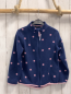 Preview: blue seven Fleecejacke Gr. 128  blau rosa Punkte