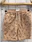Preview: Famy Shorts Gr. 134  beige Palmen weiße Kordel