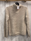 Preview: H&M  Pullover  Gr. 134/140  beige meliert Strick Reißverschluss 