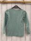 Preview:   Langarmshirt  Gr. 122/128  mint Schmetterling mit silber Pailetten 