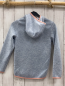 Preview: H&M  Strickjacke  Gr. 122/128  hellblau hellgrau meliert lachs Reißverschluss + Bund 