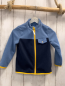 Preview:   Fleecejacke  Gr. 86  hellblau blau gelber Bund + Reißverschluss 