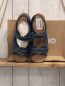 Preview: neu Naturino  Sandalen  Gr. 34  "Himmel" dunkelblau weiße Nähte 